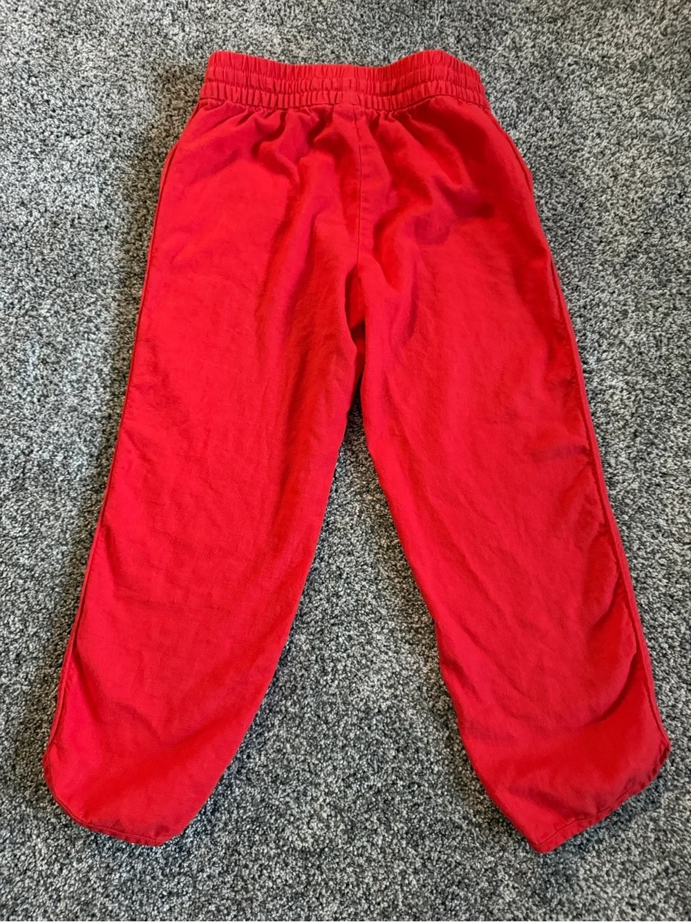 GAP Bright Red Kids Elastic-Waist linen blend Pants